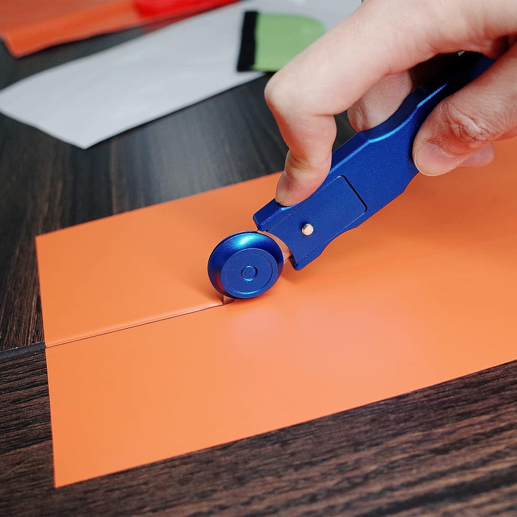 10Pcs Wrapping Paper Cutter Set with Extra Blades and Roller Head Box Cutter H12554