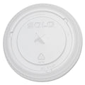 Clear Plastic Flat Straw-Slot Cold Cup Lids for 20 oz Cups, 1000/Carton C2043