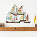 Metal Sailing Boat Decor U3669
