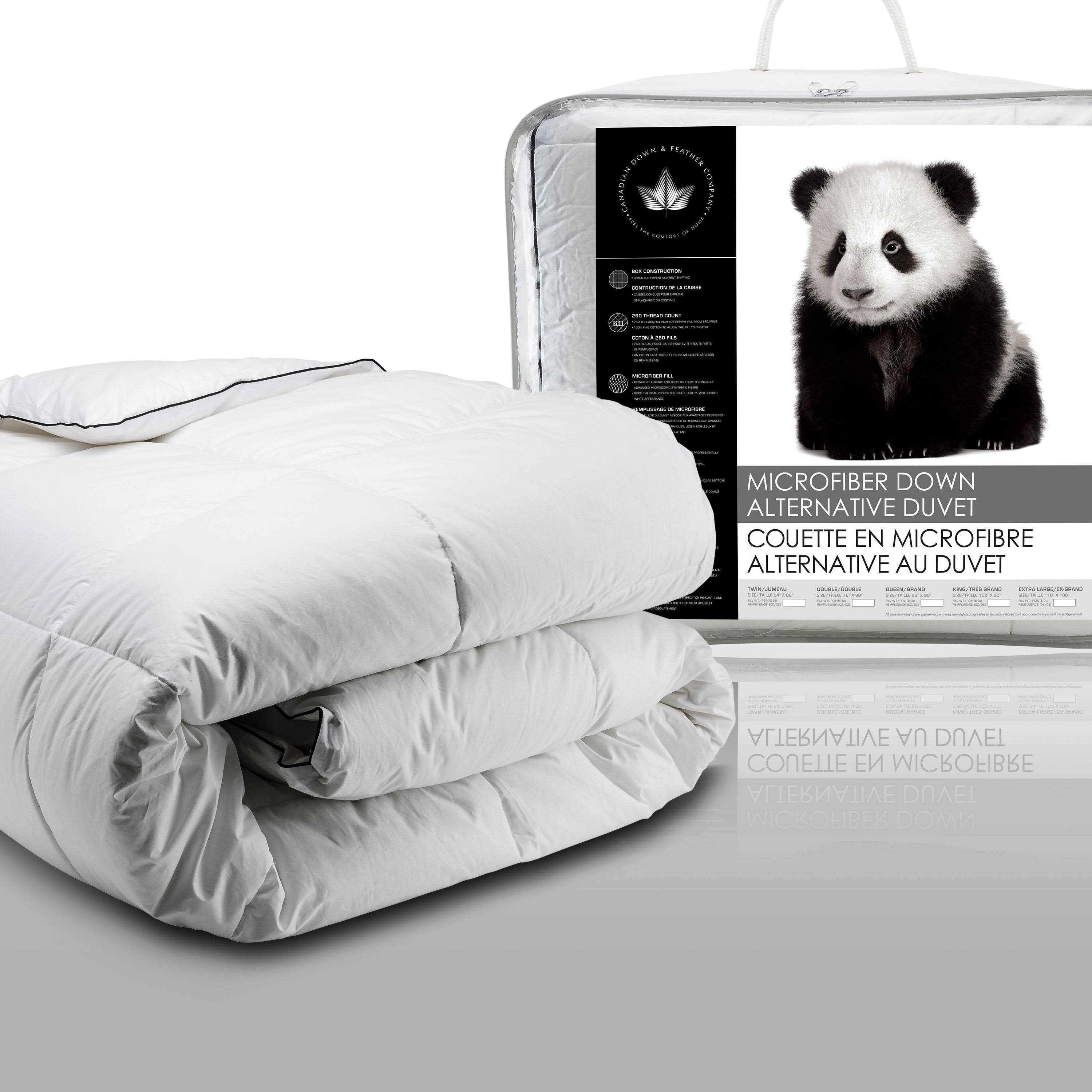 Twin White Microfiber Down-Alternative Comforter W155