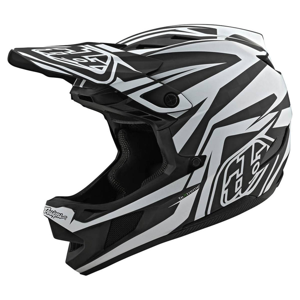 XL Black White Carbon Helmet J989757