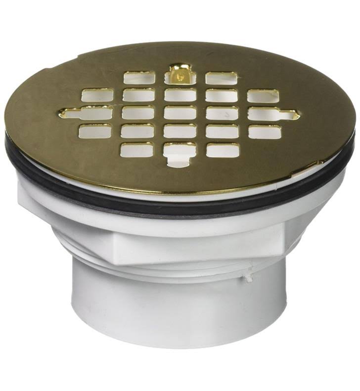 Satin Brass Shower Drain D6009