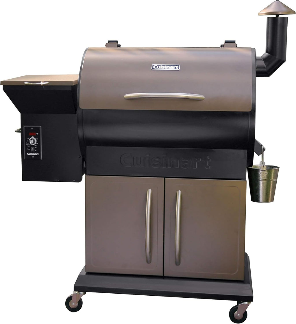 Vertical Propane Smoker with Temperature & Smoke Control, Four Removable Shelves, 36, Black Y332644