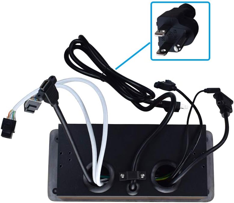 Pop up Power Strip with Outlet Network HDMI, Pack of 2 A13283
