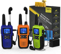 3 Pack Long Range 2 Way Radios with Earpiece and Mic Set USB Charger Battery Weather Alert N5927