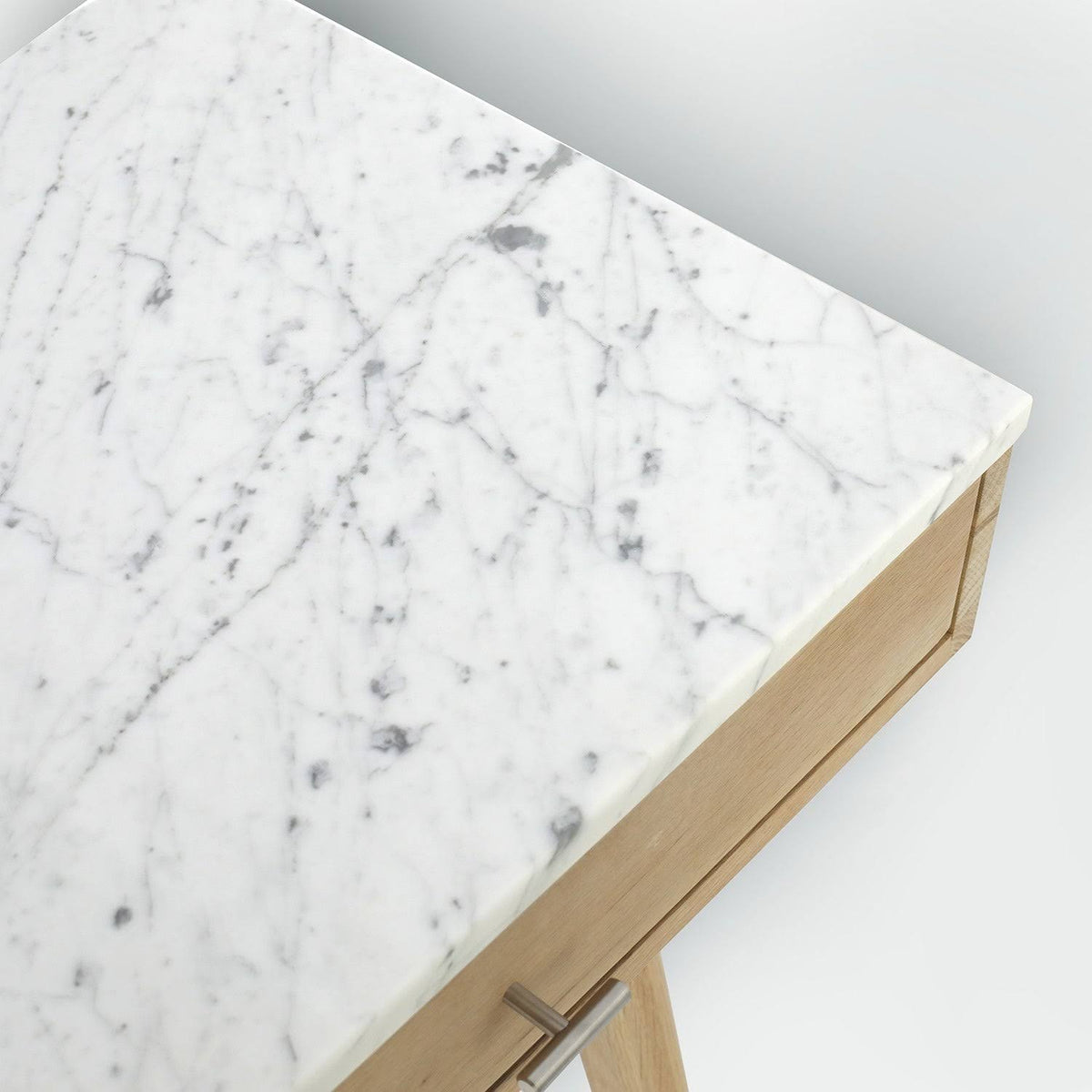 Black Marble White Writing Desk V277