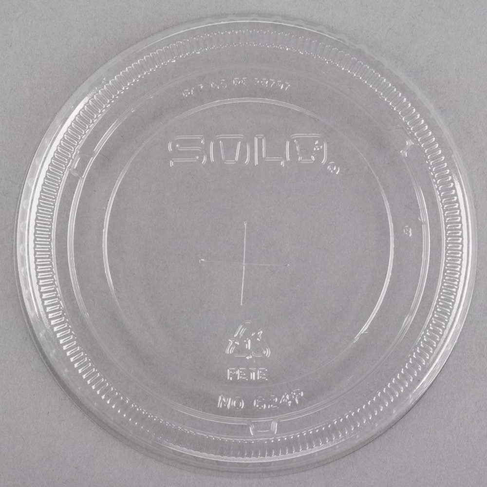 Clear Plastic Flat Straw-Slot Cold Cup Lids for 20 oz Cups, 1000/Carton C2043